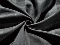 2 x dekbedovertrek brisbane deluxe zwart - 240x220 - afbeelding 3 van  3