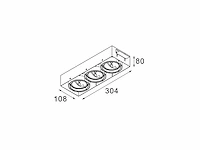2 x deltalight mini grid in trimless armatuur - afbeelding 5 van  6