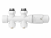 2 x design kraanset wit - vloer (recht) - afbeelding 2 van  2