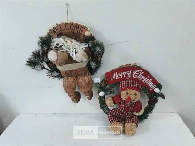 2 x deurkrans +/-30 cm 2 assorti - afbeelding 2 van  3