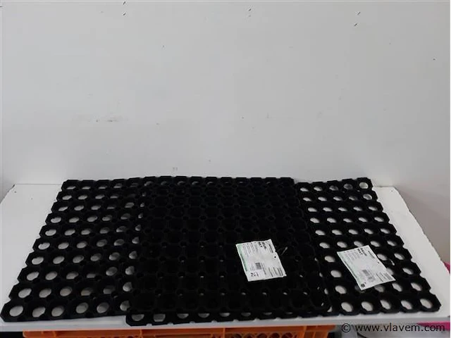 2 x deurmat rubber ringen 40x60 cm - afbeelding 1 van  2