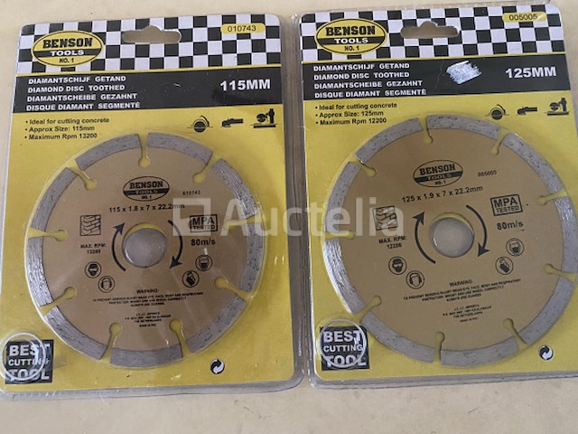2 x diamantschijf 115 en 125 mm - afbeelding 2 van  3