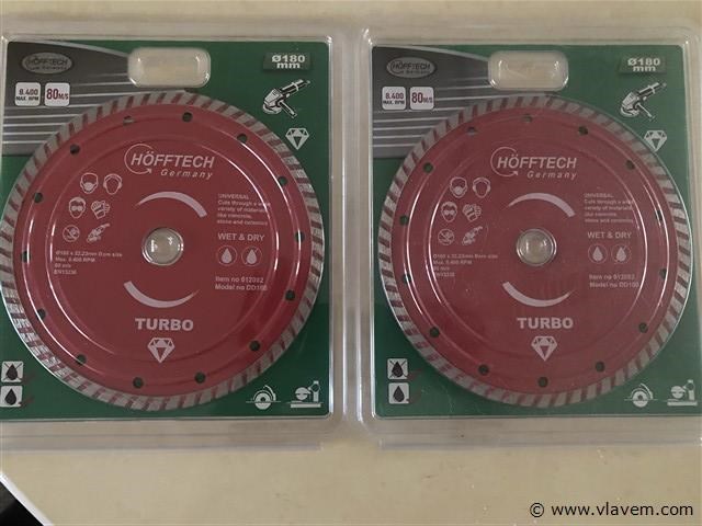 2 x diamantschijf 180mm - afbeelding 1 van  2