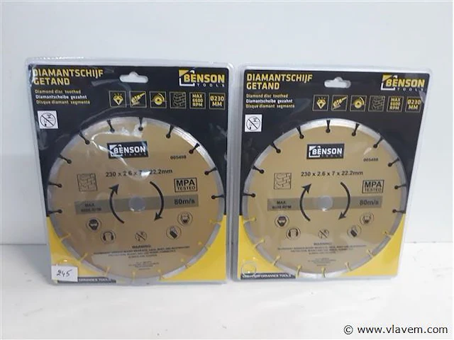2 x diamantschijf 230 mm - afbeelding 1 van  2