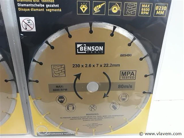 2 x diamantschijf 230 mm - afbeelding 2 van  2
