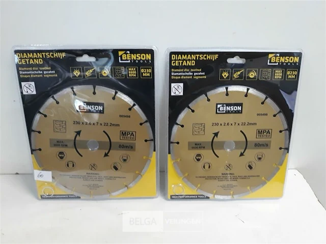 2 x diamantschijf 230 mm - afbeelding 1 van  3