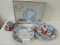 2 x dinnerset 5 delig kerst - afbeelding 1 van  3