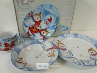 2 x dinnerset 5 delig kerst - afbeelding 3 van  3