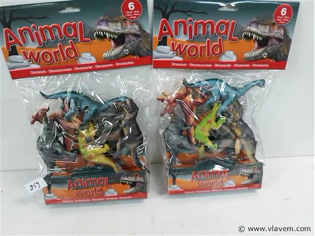 2 x dino's 6 stuks - afbeelding 1 van  2