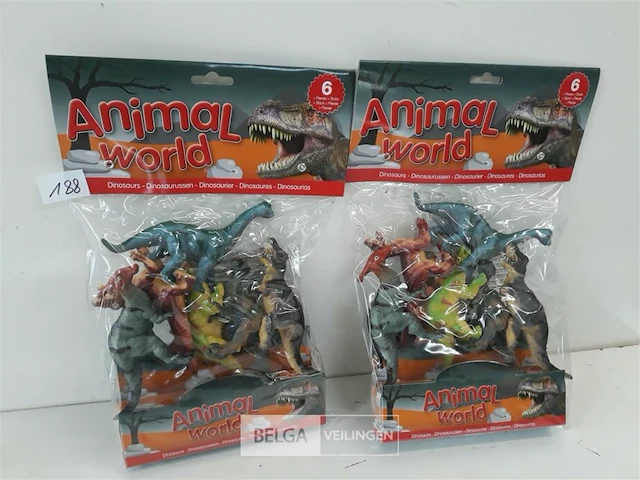2 x dino's 6 stuks - afbeelding 2 van  3