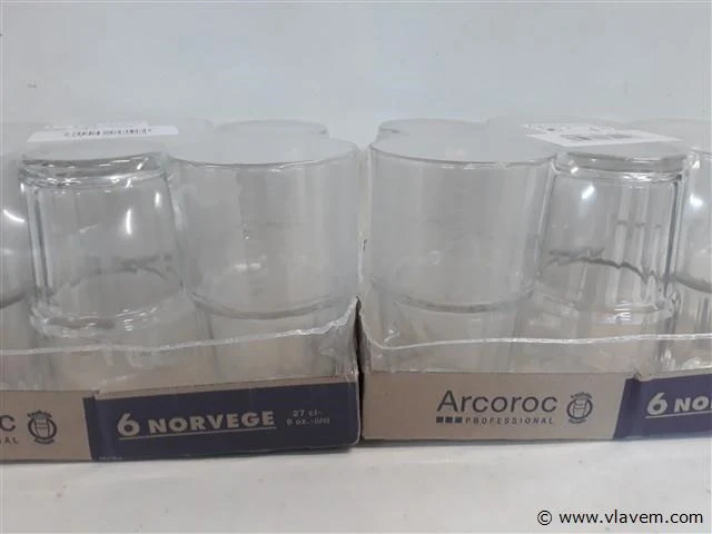 2 x drinkglazen 27 cl stapelbaar 6 stuks - afbeelding 2 van  2