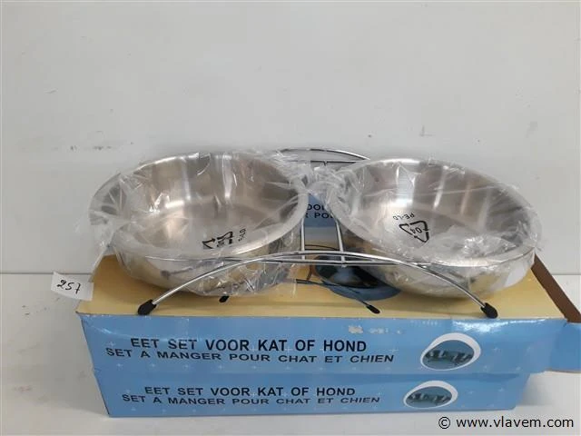 2 x eet-set voor kat of hond - afbeelding 2 van  2