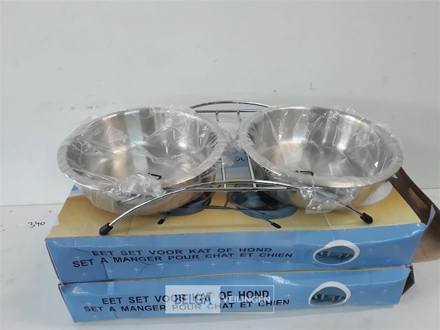 2 x eet-set voor kat of hond - afbeelding 3 van  3
