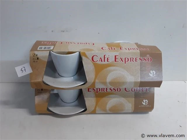 2 x espresso tas in set 2 stuks - afbeelding 1 van  2