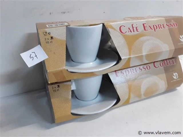2 x espresso tas in set 2 stuks - afbeelding 2 van  2