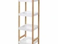 2 x etagaire bamboo mdf blanc - afbeelding 1 van  3