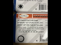 2 x extra lange dop bit set torx en spline - afbeelding 3 van  5