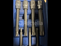 2 x extra lange dop bit set torx en spline - afbeelding 4 van  5