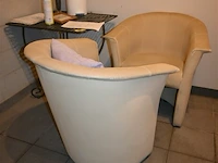 2 x fauteuil + metalen tafeltje - afbeelding 3 van  6
