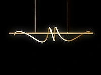 2 x flow led design armatuur goud - afbeelding 2 van  10