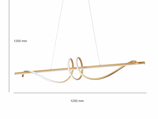 2 x flow led design armatuur goud - afbeelding 6 van  10