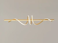 2 x flow led design armatuur goud - afbeelding 10 van  10