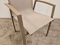 2 x garden prestige alu stapelstoel bologna champagne mat - afbeelding 4 van  4