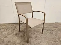2 x garden prestige alu stapelstoel saint-tropez champagne - afbeelding 1 van  4