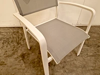2 x garden prestige alu stapelstoel saint-tropez wit - afbeelding 4 van  4