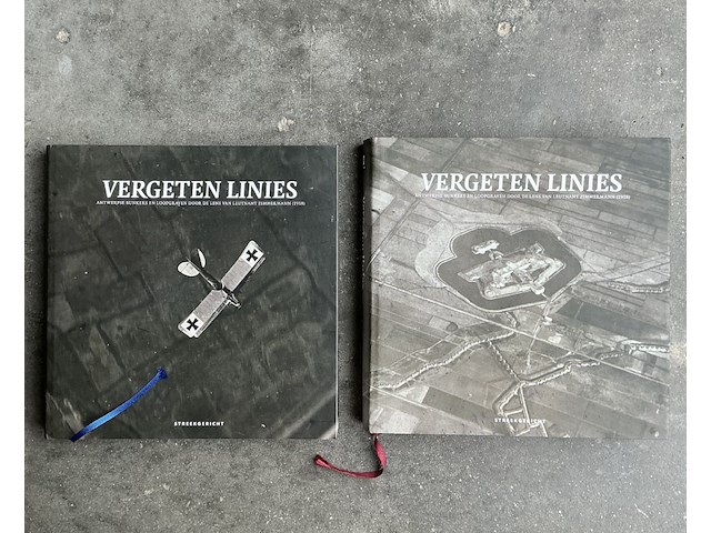 2 x geillustreerde boeken: vergeten linies van lt. zimmermann 1918 - afbeelding 1 van  1