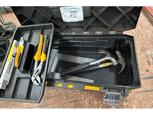 2 x gereedschapskoffer + inhoud - afbeelding 2 van  4