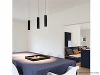 2 x gt lago trio pendellampen zwart - afbeelding 2 van  5