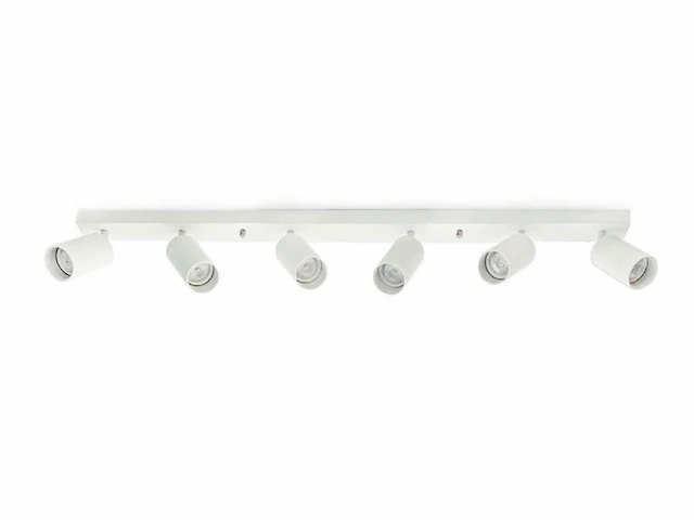 2 x gu10 opbouwspot armatuur 6 cilinders zand wit draaibaar - afbeelding 2 van  4