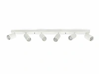2 x gu10 opbouwspot armatuur 6 cilinders zand wit draaibaar - afbeelding 2 van  4