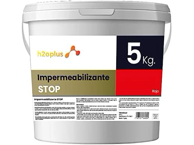 2 x h2oplus stop afdichtingsverf (rood) - afbeelding 1 van  3