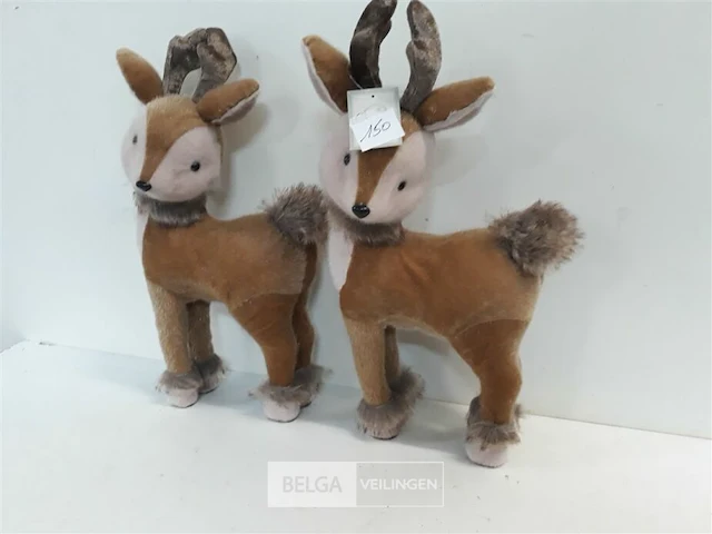 2 x hert zachte haren 40 cm - afbeelding 1 van  3