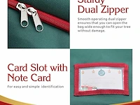 2 x holiday spirit christmas tree opbergtas (groen) - afbeelding 3 van  3