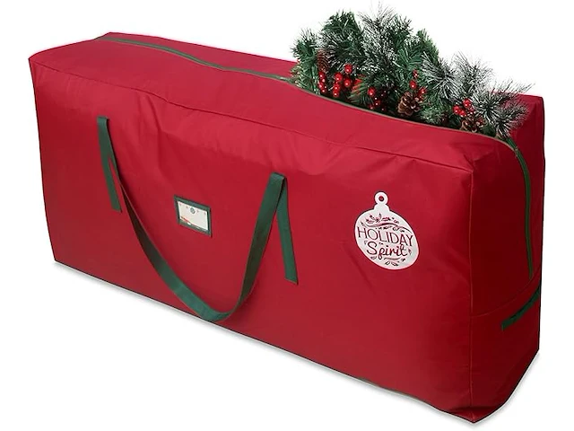 2 x holiday spirit christmas tree opbergtas (rood) - afbeelding 1 van  4