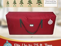 2 x holiday spirit christmas tree opbergtas (rood) - afbeelding 2 van  4