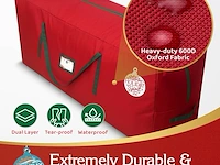 2 x holiday spirit christmas tree opbergtas (rood) - afbeelding 4 van  4