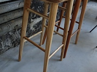 2 x houten barkruk - afbeelding 2 van  3