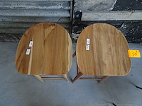2 x houten barkruk - afbeelding 3 van  3