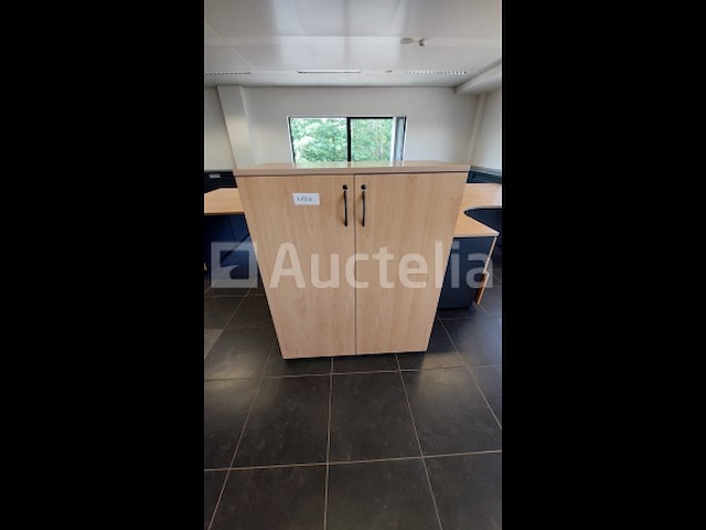 2 x houten draaideurkast laag - afbeelding 3 van  4