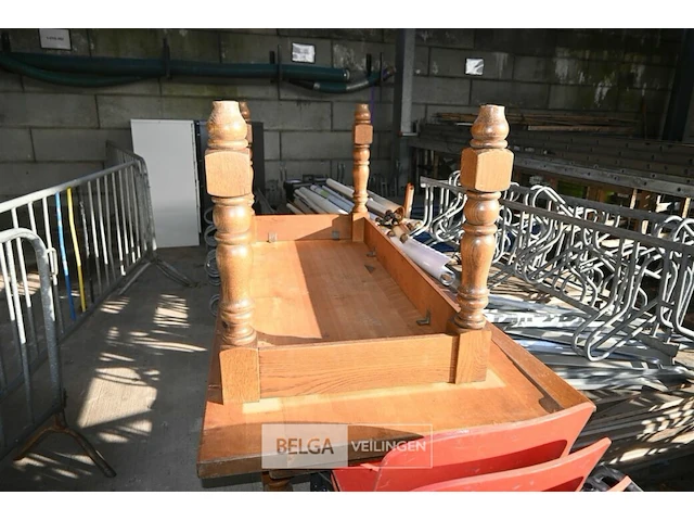 2 x houten tafel - afbeelding 2 van  5