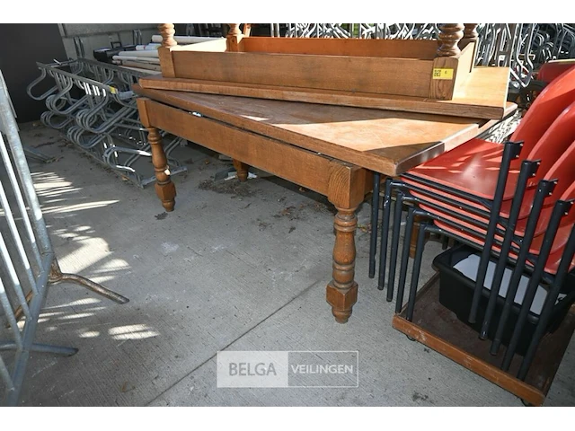 2 x houten tafel - afbeelding 3 van  5