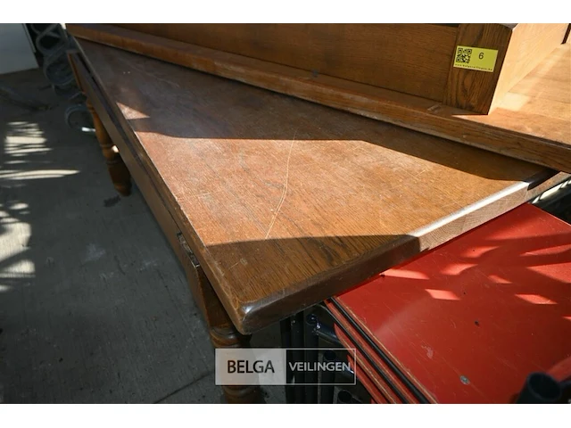 2 x houten tafel - afbeelding 4 van  5