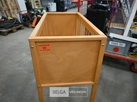 2 x houten wiegje met wielen - afbeelding 4 van  6