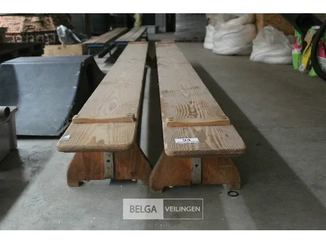 2 x houten zweedse bank - afbeelding 2 van  4