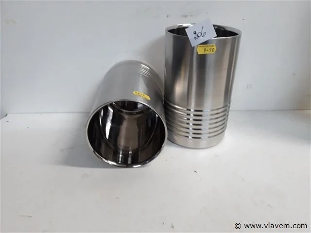 2 x ijsemmer voor fles inox - afbeelding 2 van  2