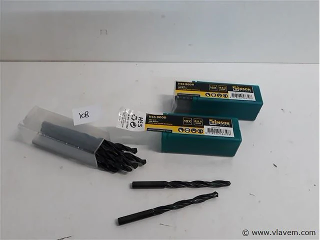 2 x ijzerboor 8,0 mm 10 stuks - afbeelding 1 van  2